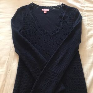Lilly Pulitzer Navy Crochet Dress